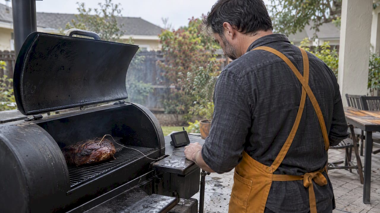 Wireless Meat Thermometer Range: 100 Feet Becomes 30 in a Smoker