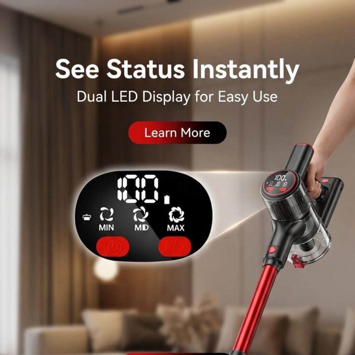 VacuumPilot™ Cordless Stick Vacuum