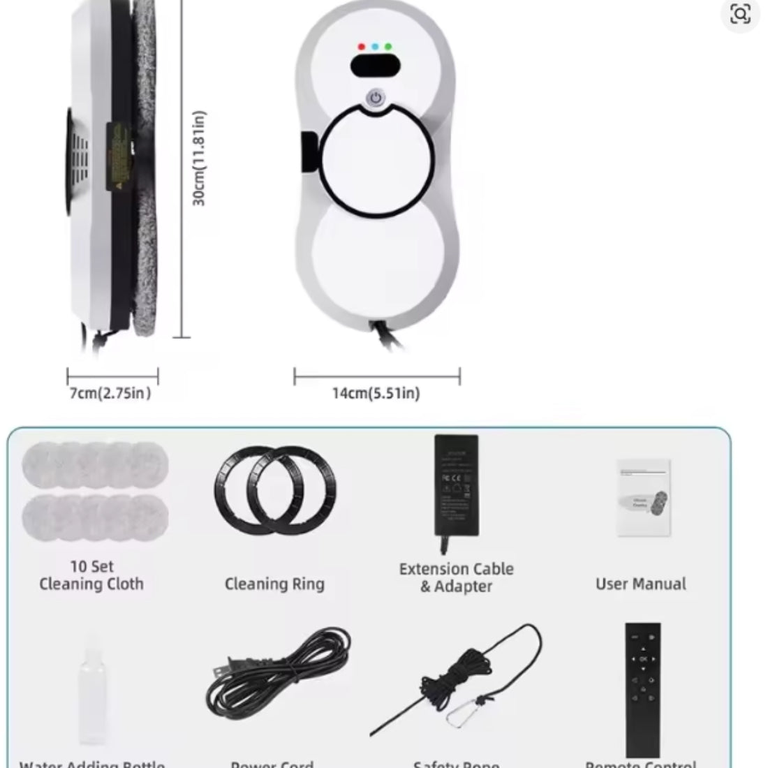GlassPilot™ Smart Window Cleaner