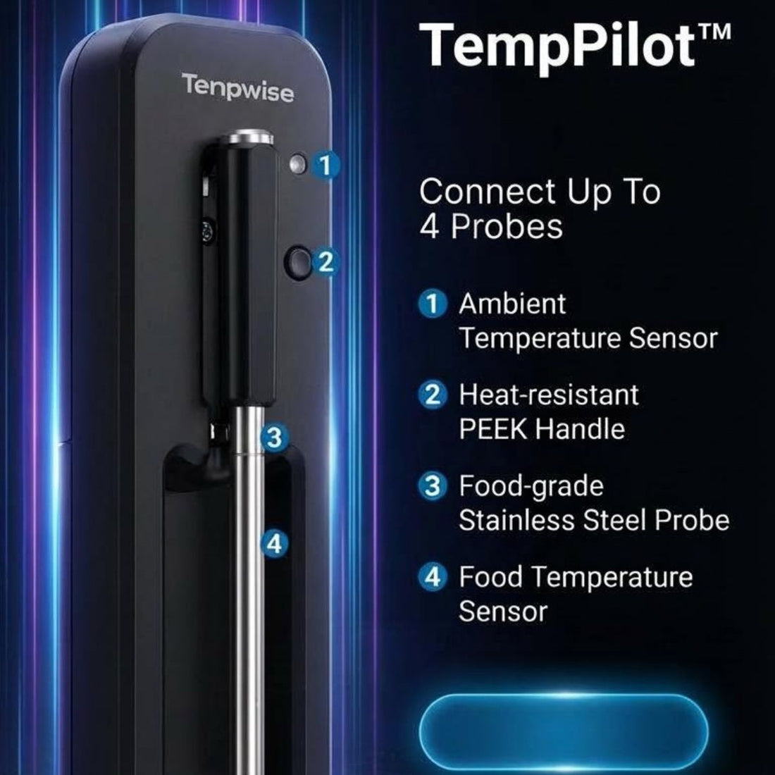 TempPilot™ Smart Meat Thermometer