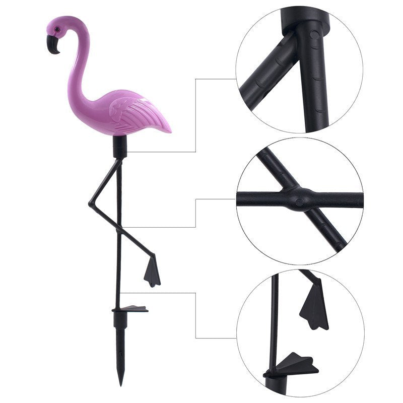 Flamingo Lawn Solar Lamp