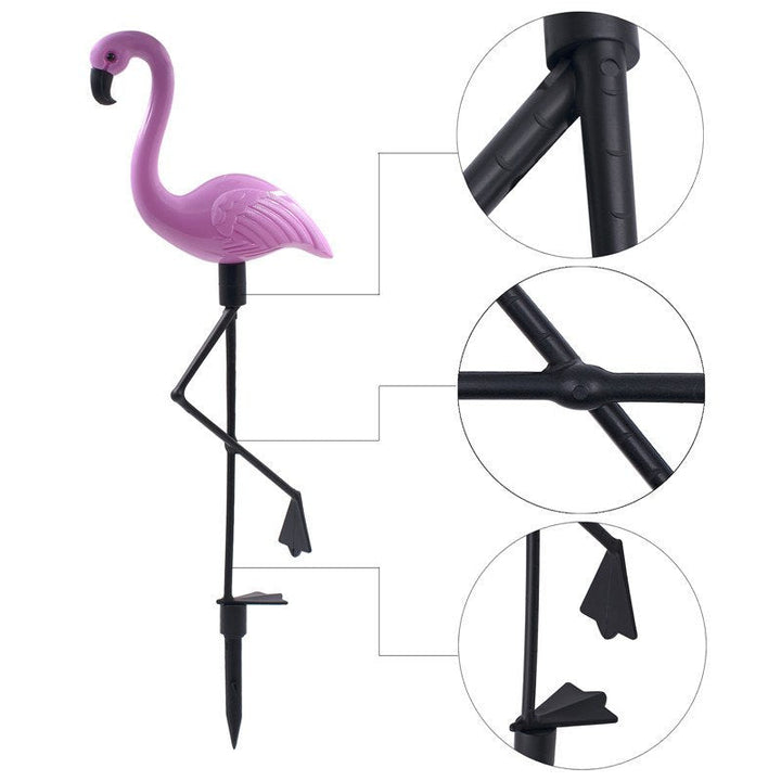 Flamingo Lawn Solar Lamp