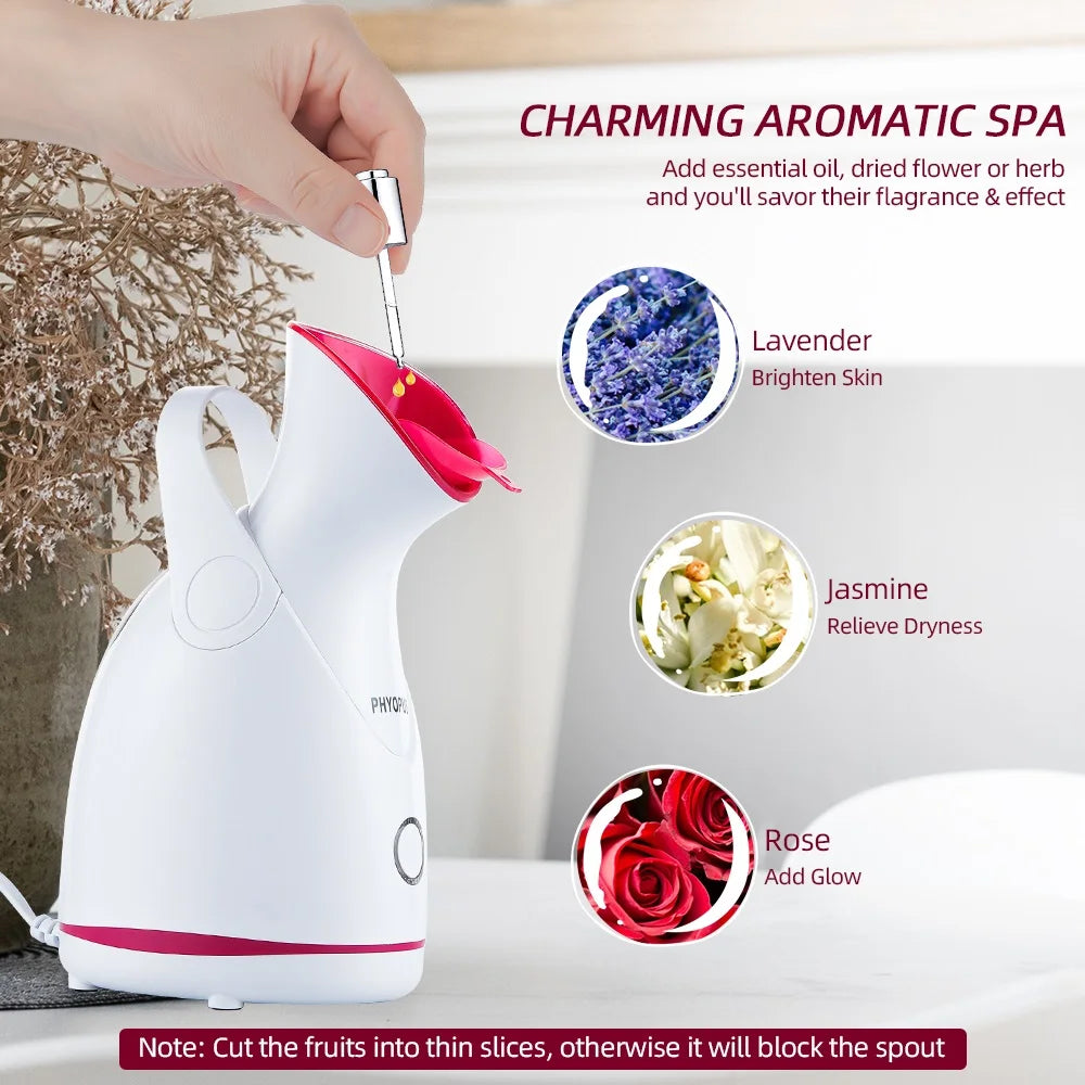 White and pink humidifier with essential oil diffuser feature, Brelza brand visible.