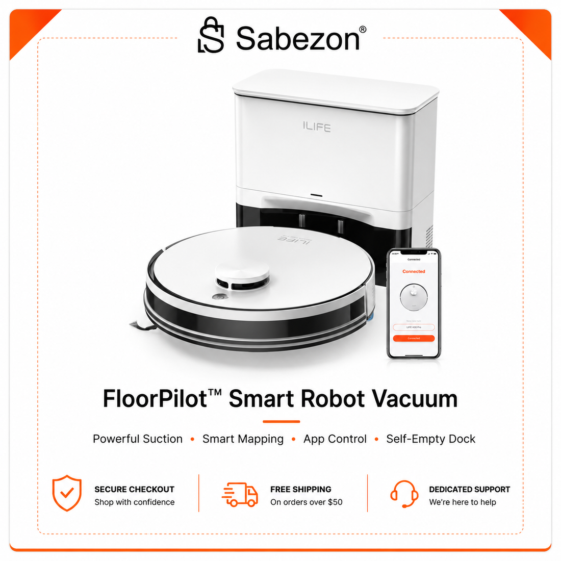 FloorPilot™ Smart Robot Vacuum