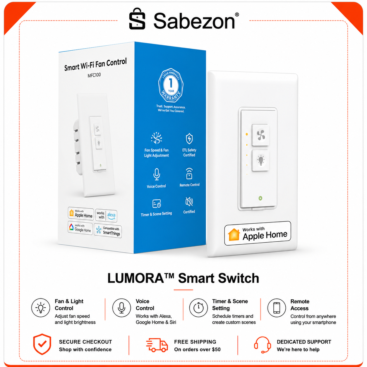 LUMORA™ Smart Switch