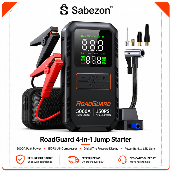 RoadGuard 4-in-1 Jump Starter