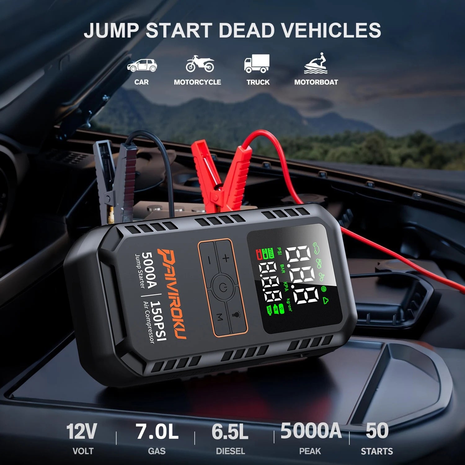 RoadGuard 4-in-1 Jump Starter