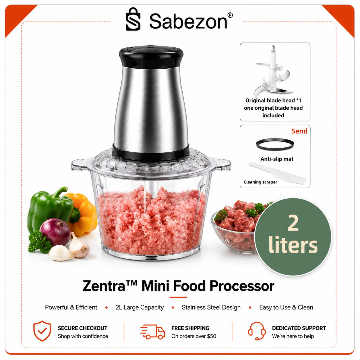 Zentra™ Mini Food Processor